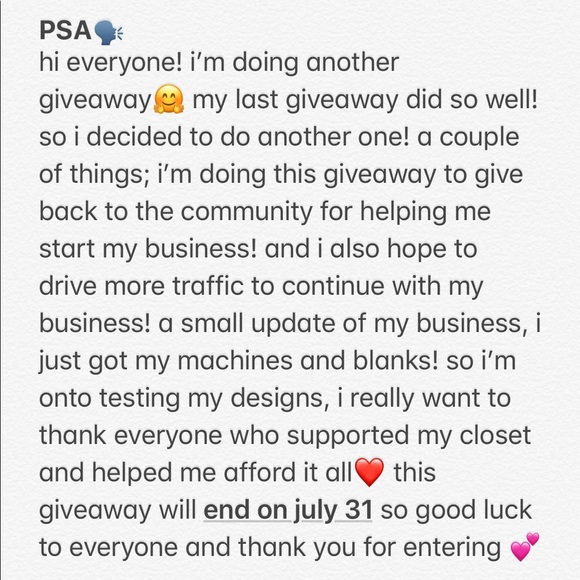 GIVEAWAY TIME🤩 - Picture 2 of 7